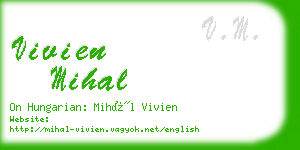 vivien mihal business card